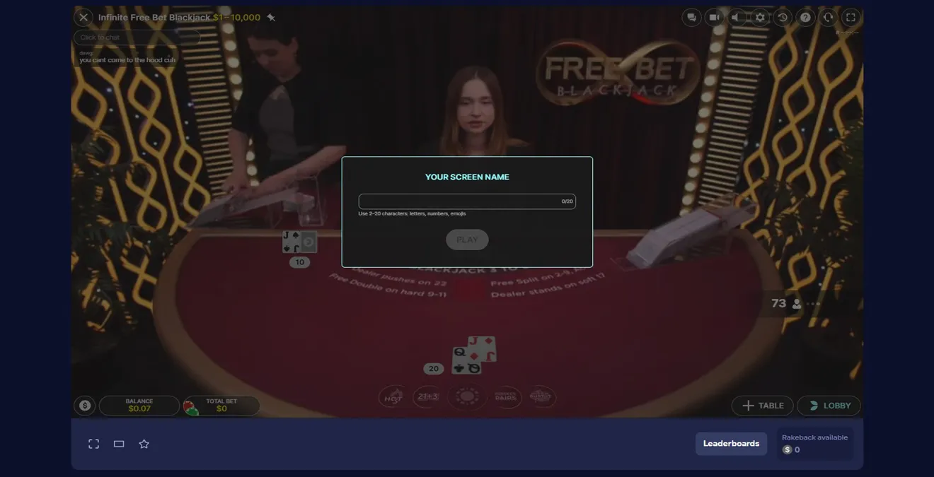 Blackjack screenshot 1